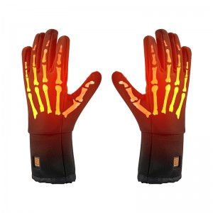 Guanti caldi impermeabili elettrici per lo sci, guanti di riscaldamento della batteria di temperatura regolabile per gli uomini/women