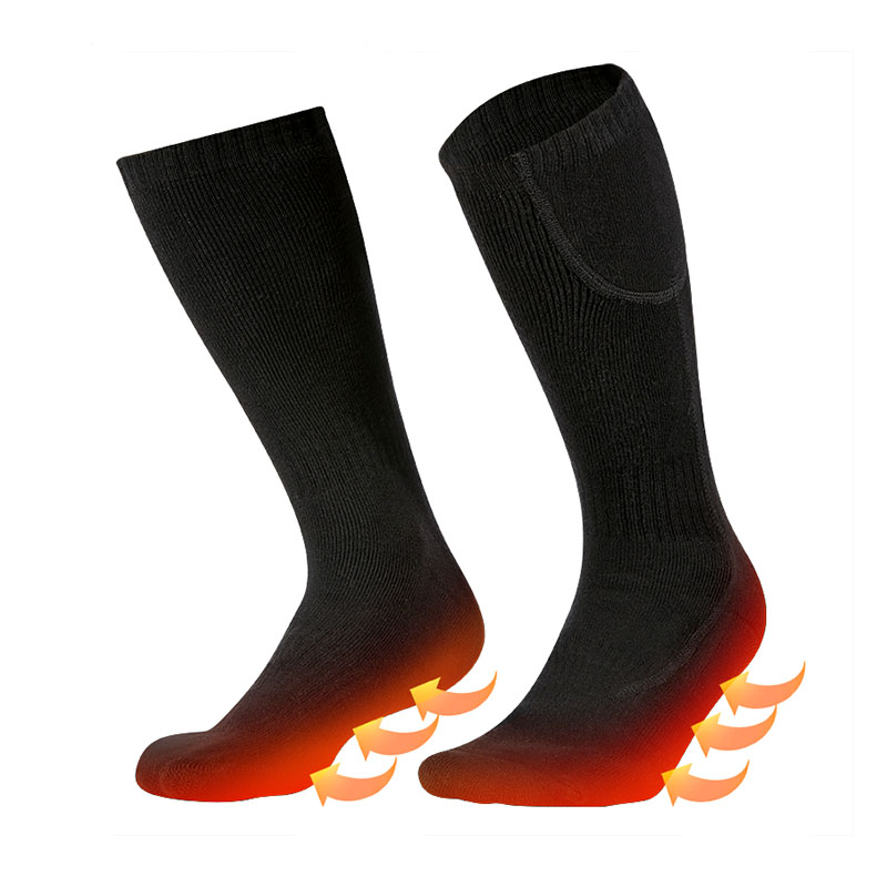 Calzini più caldi per gli sport invernali, calzini riscaldati a batteria ricaricabile